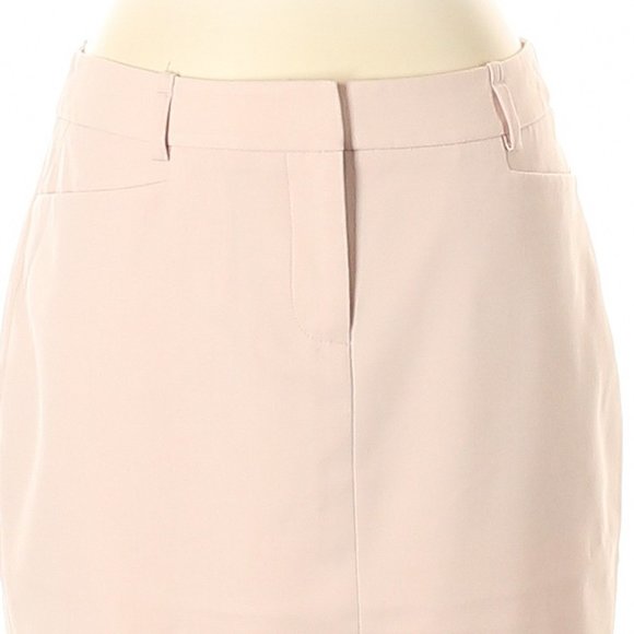 Calvin Klein Blush Pink Fly Front Pencil Skirt- Sz. 2 - Picture 3 of 4